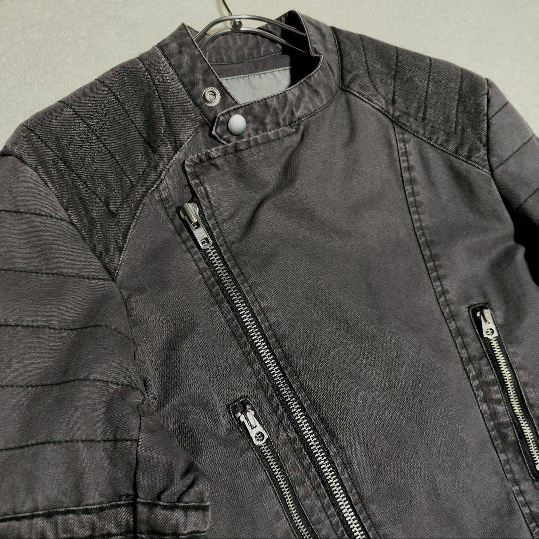 希少【 ラルフローレン 】✦ シングル ライダース ジャケット コットン Ｍ相当