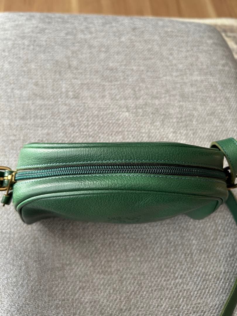 IL BISONTE イルビゾンテショルダーバッグ　グリーン半月型