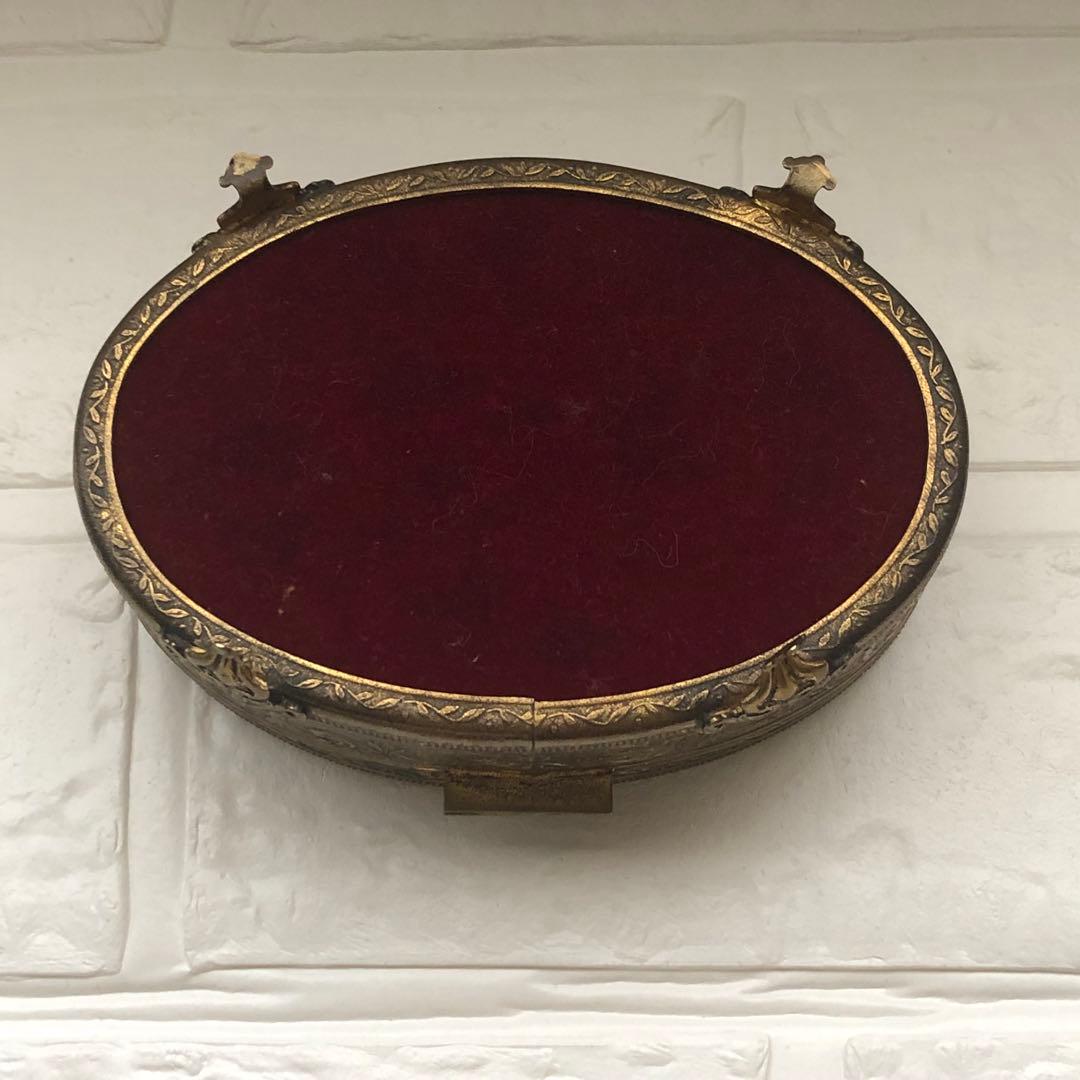 美品＊希少∮英アンティーク＊プチポアン＊プチポワン＊時計 ブラシ 小物入れ 5点