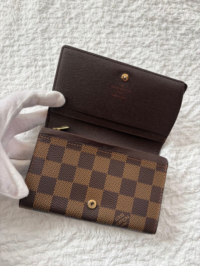 Louis Vuitton ルイ・ヴィトン ダミエ 二つ折り財布　トレゾール