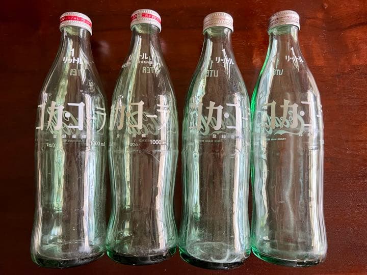 コカコーラ1Lリユース瓶　4本セット