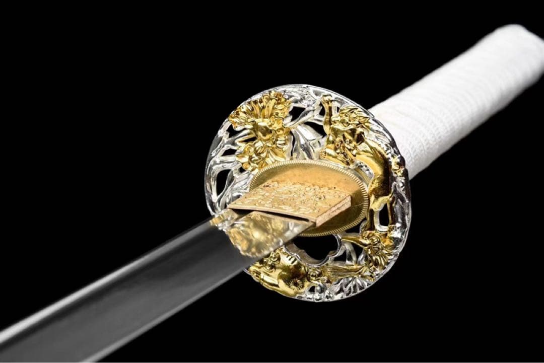 白綾 刀装具 日本刀 武具 鑑賞刀 居合刀 模造刀 舞踊刀