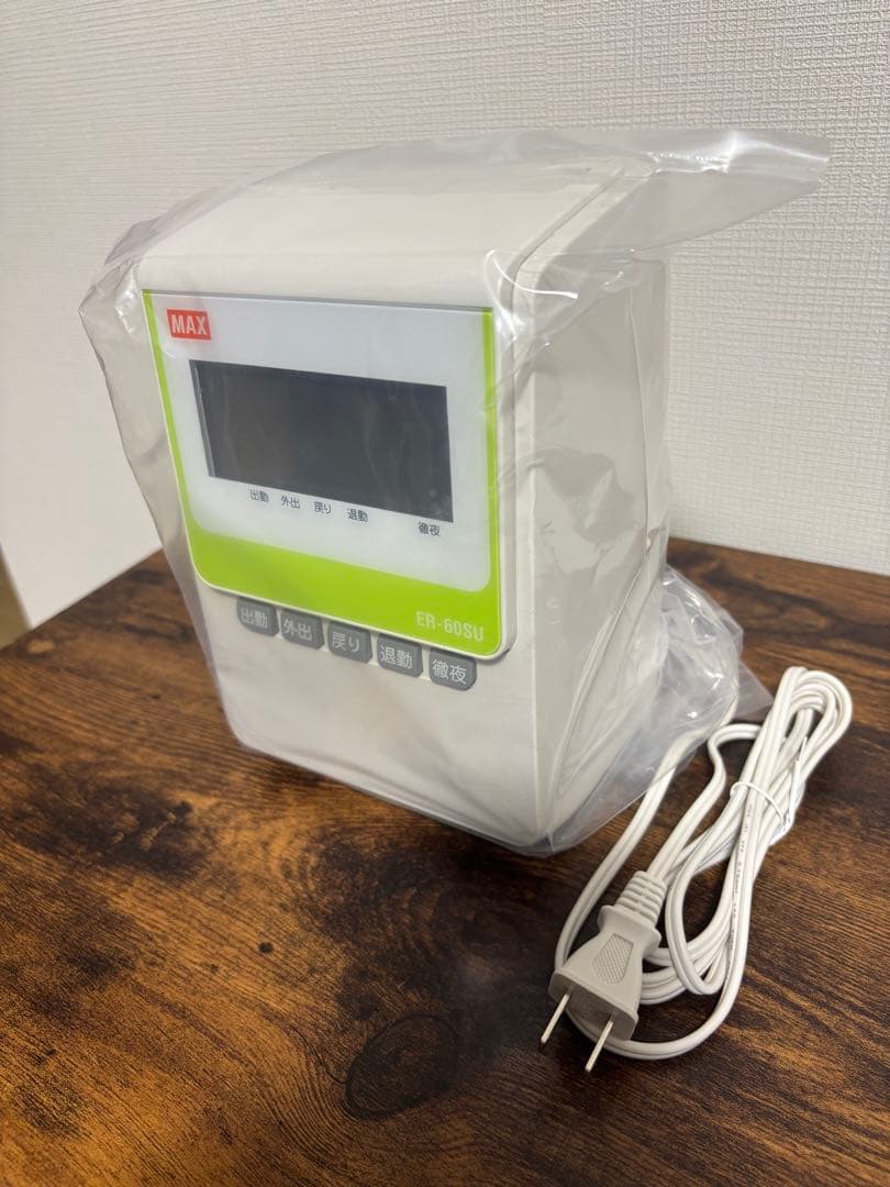 マックスタイムレコーダー ER-60SU 説明書付タイムカード100枚入1箱