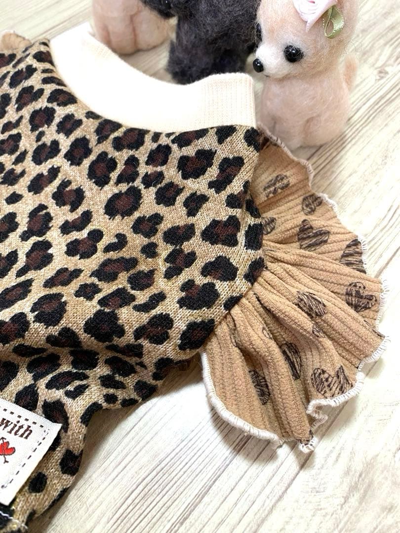 犬服 ワンピース(Ｍ)  ꒡̈⃝Lily꒡̈⃝ハンドメイド