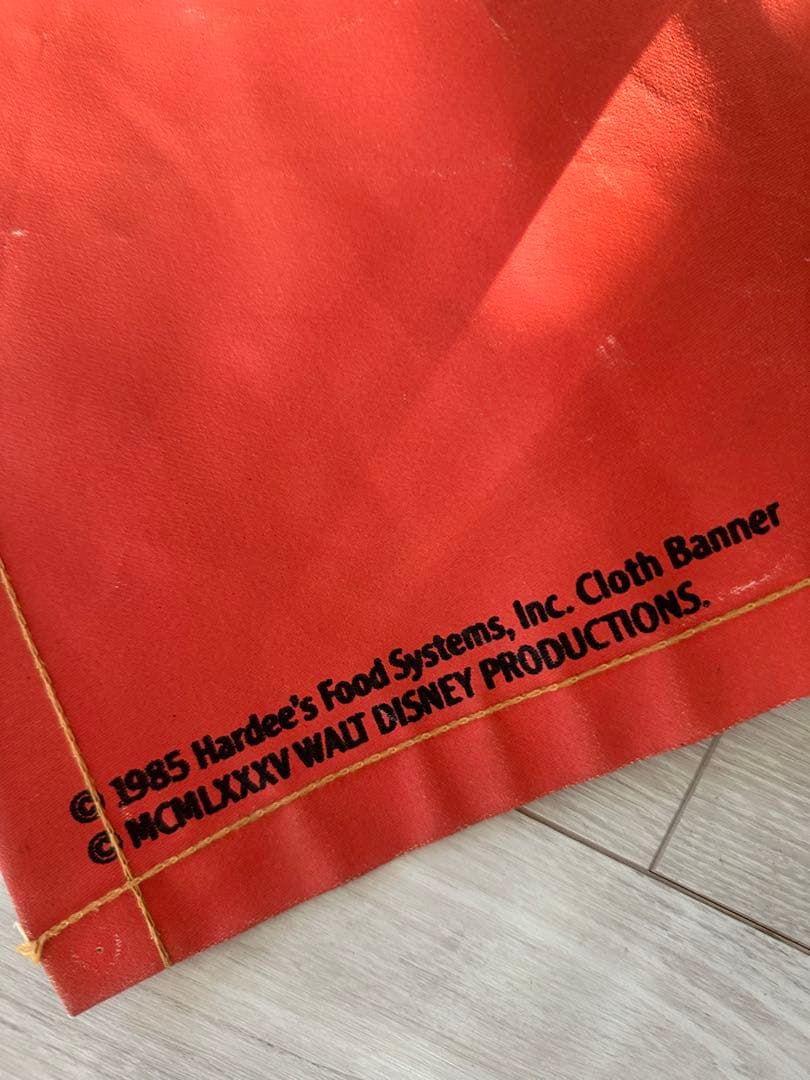 1985年ディズニー垂れ幕？ヴィンテージ アンティーク　バンビ　ダンボ　レア