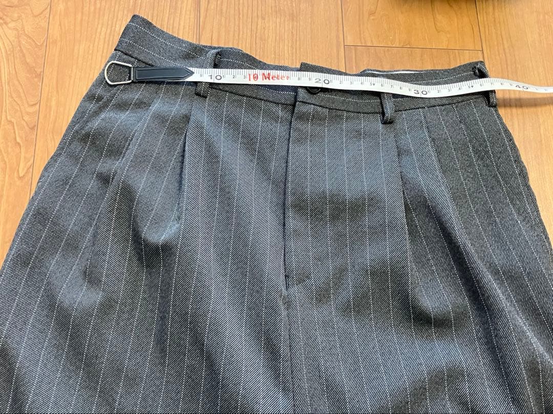 ★★お取置き品★★コムデギャルソンレディース　ストライプ グレー ガウチョパンツ