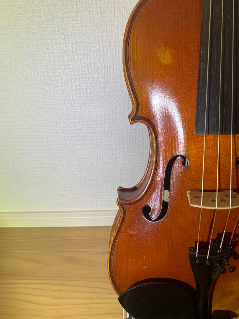 鑑定書　モダンフランス　4/4バイオリン Maurice Rougier 虎杢