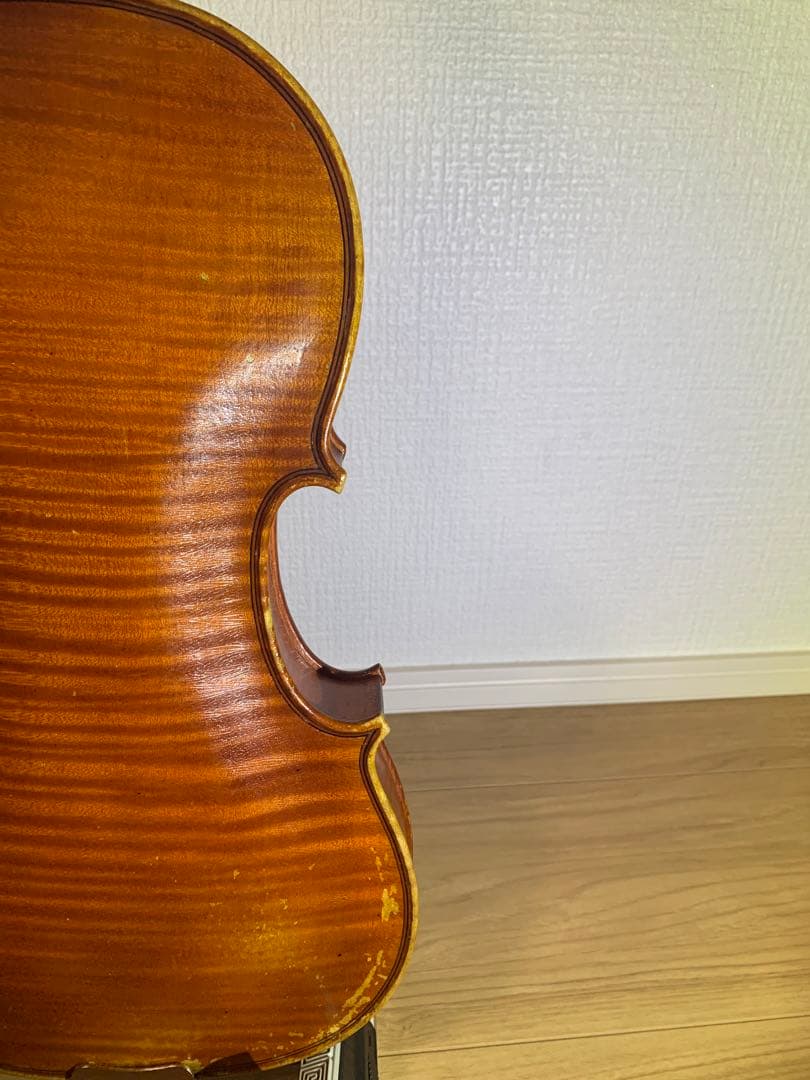 鑑定書　モダンフランス　4/4バイオリン Maurice Rougier 虎杢