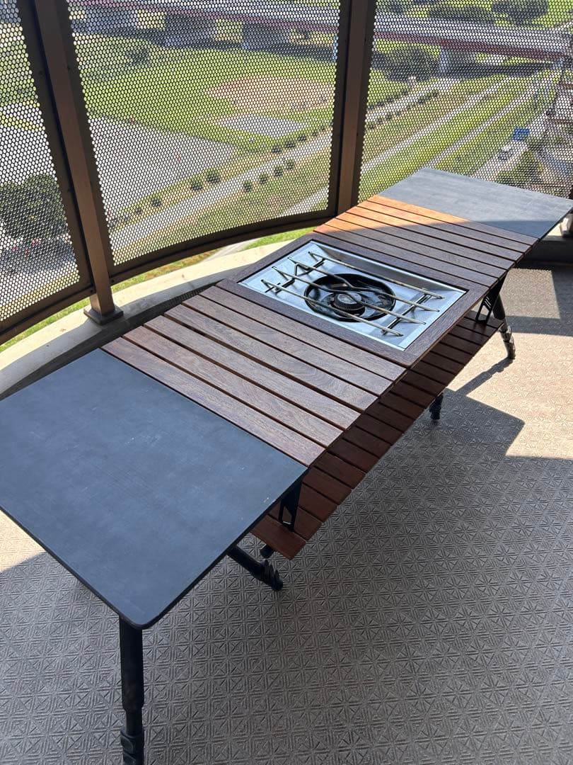 自作ミルポッドテーブル トライポッドテーブル キャンプBGO 中古