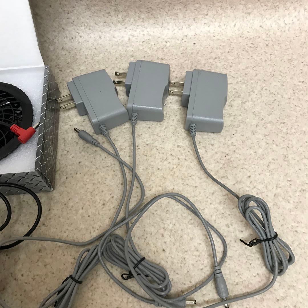 107 動作品 空調服用 ファン 4個セット バッテリー3個