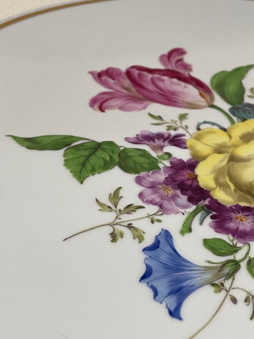 ⬇️マイセン プレート　ベーシックフラワーブーケ　飾り皿