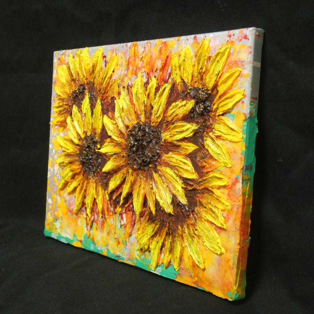 油絵 油彩 油彩画 絵 絵画【真夏の花】