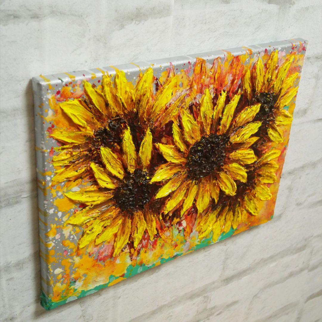 油絵 油彩 油彩画 絵 絵画【真夏の花】