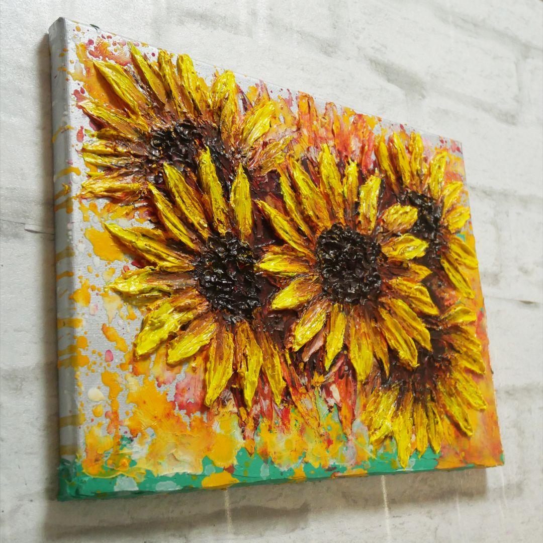 油絵 油彩 油彩画 絵 絵画【真夏の花】