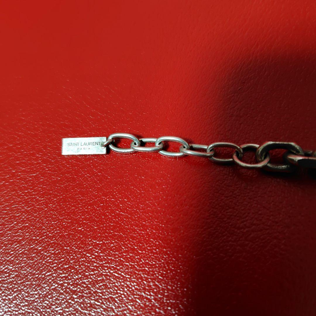 SAINT LAURENT PARIS チェーンブレスレット シルバー最終価格
