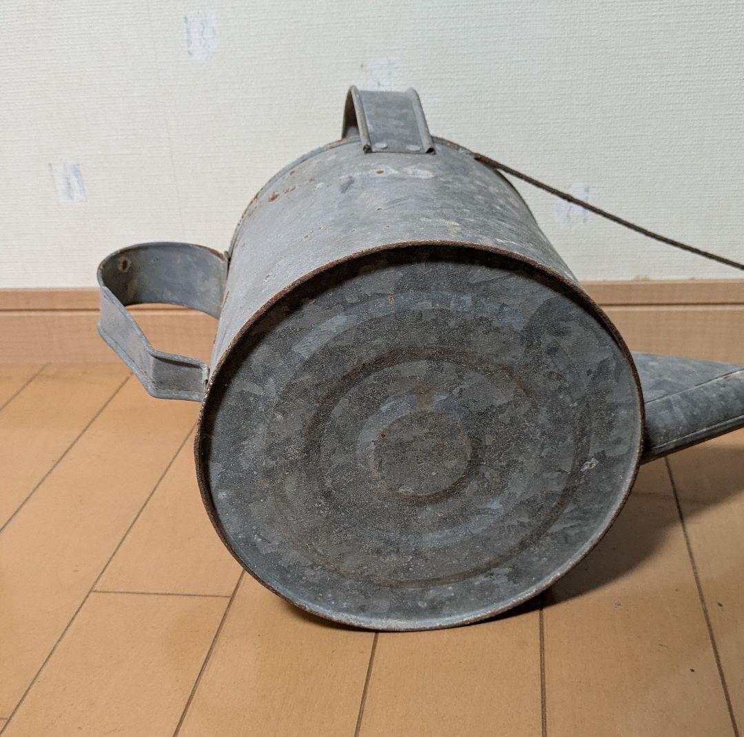 アンティーク ブリキ製 ジョーロ レトロ ガーデニング じょうろ　昭和レトロ