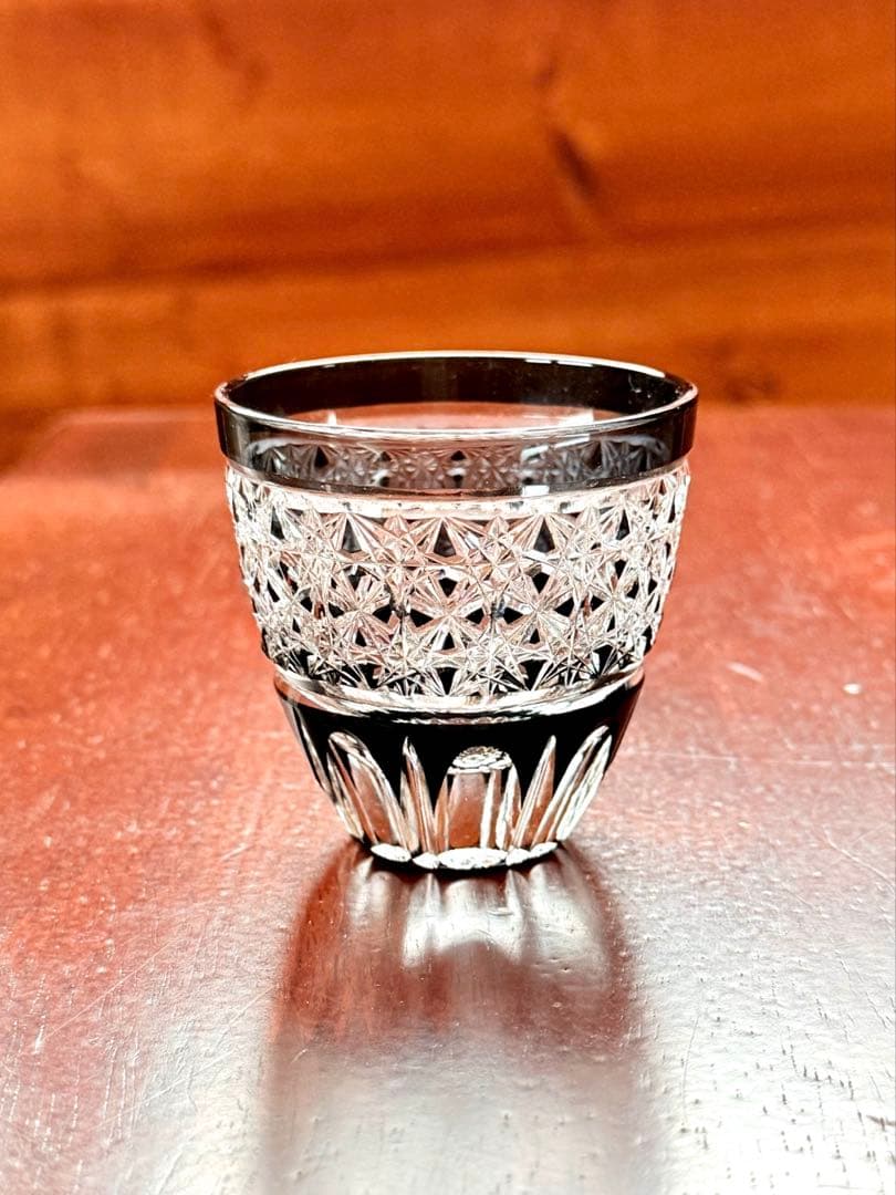 黒切子　ぐい呑