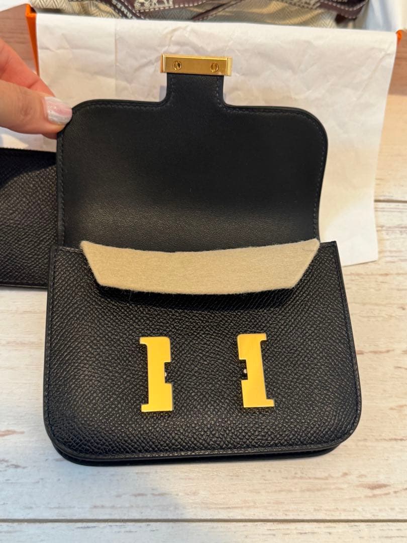 HERMES エルメス　コンスタンススリム　ノワール　ゴールド金具　新品未使用