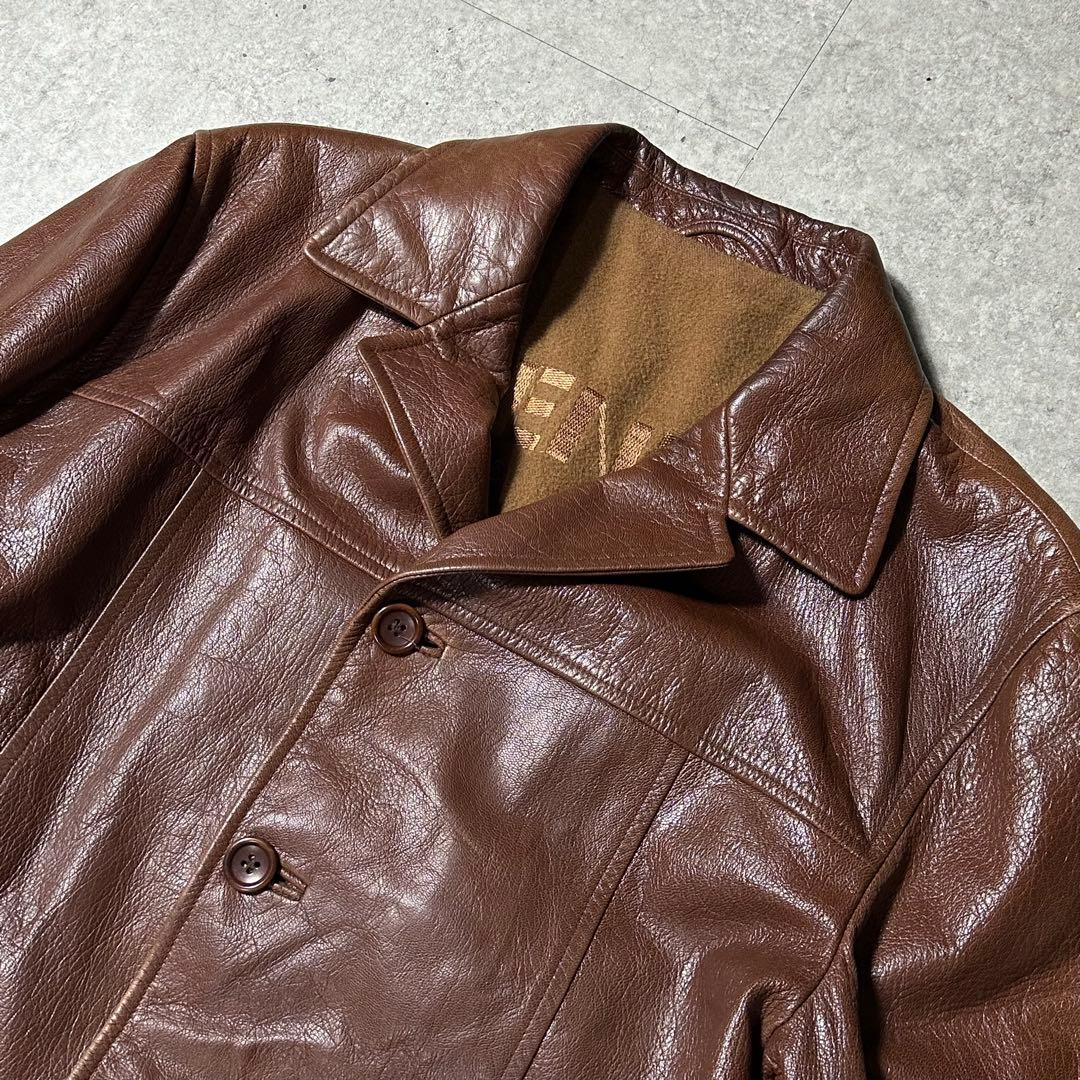 KENZO HOMME 羊革 カーコート ブラウン archive