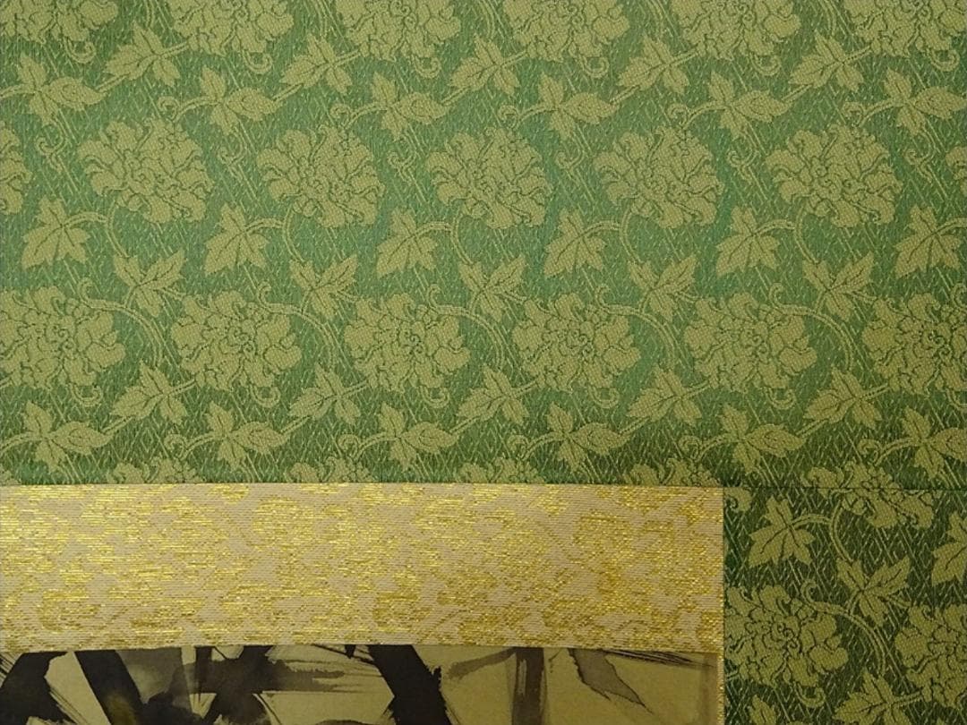 【真作】掛軸 三浦大幹『竹に雀図』絹本 肉筆 共箱付 掛け軸 a09092