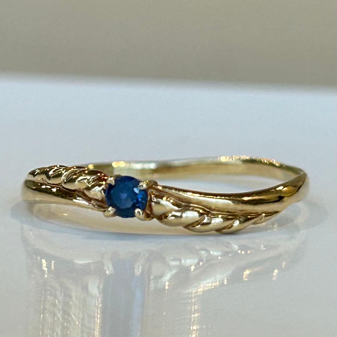 K18 サファイア　リング　指輪　18金