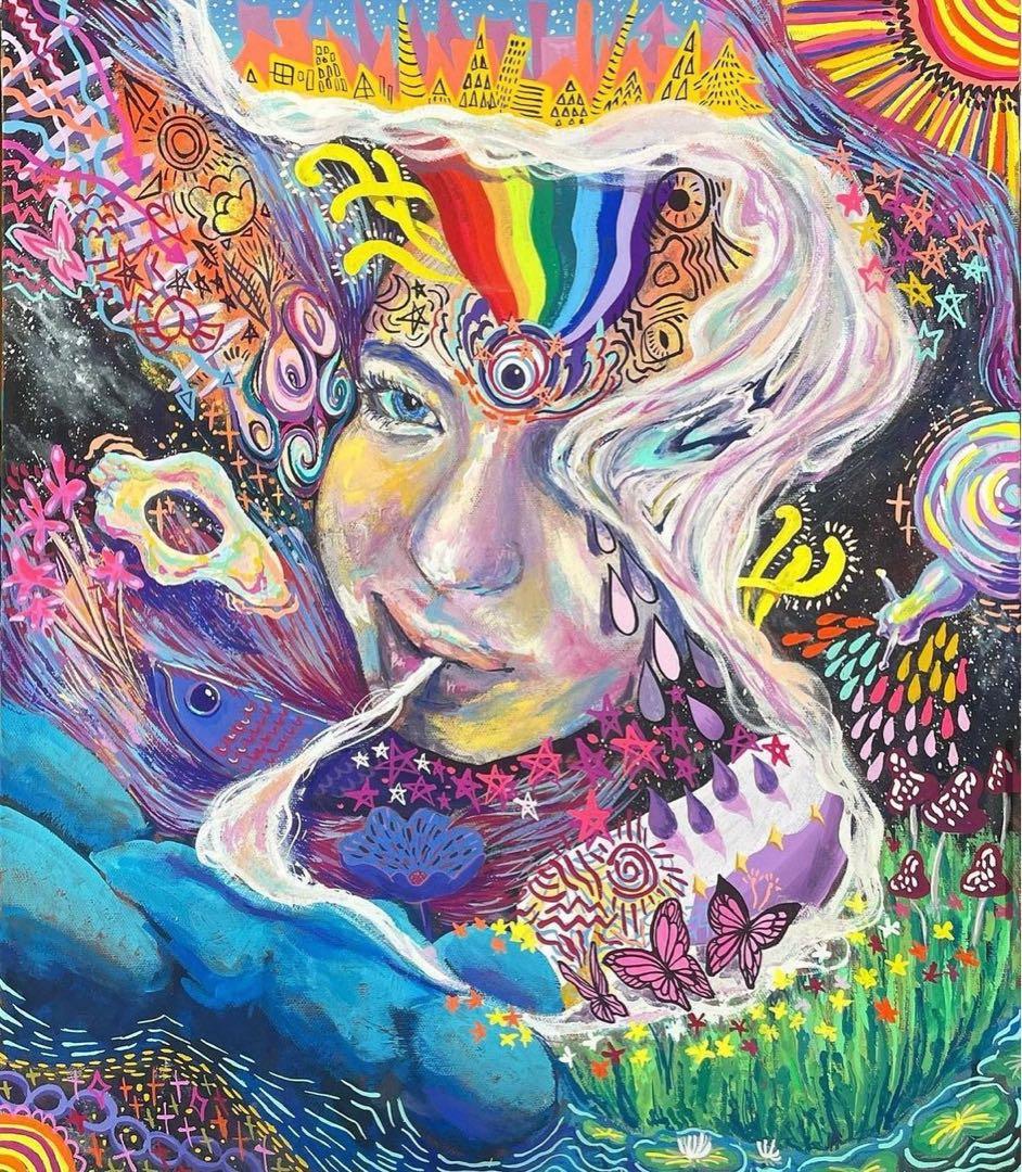 油絵　絵画　絵　アート　現代アート【my】