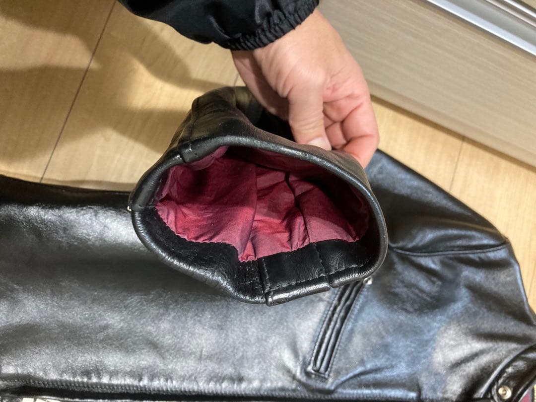 Schott 641XXH 馬革シングルライダース サイズ36 ブラック