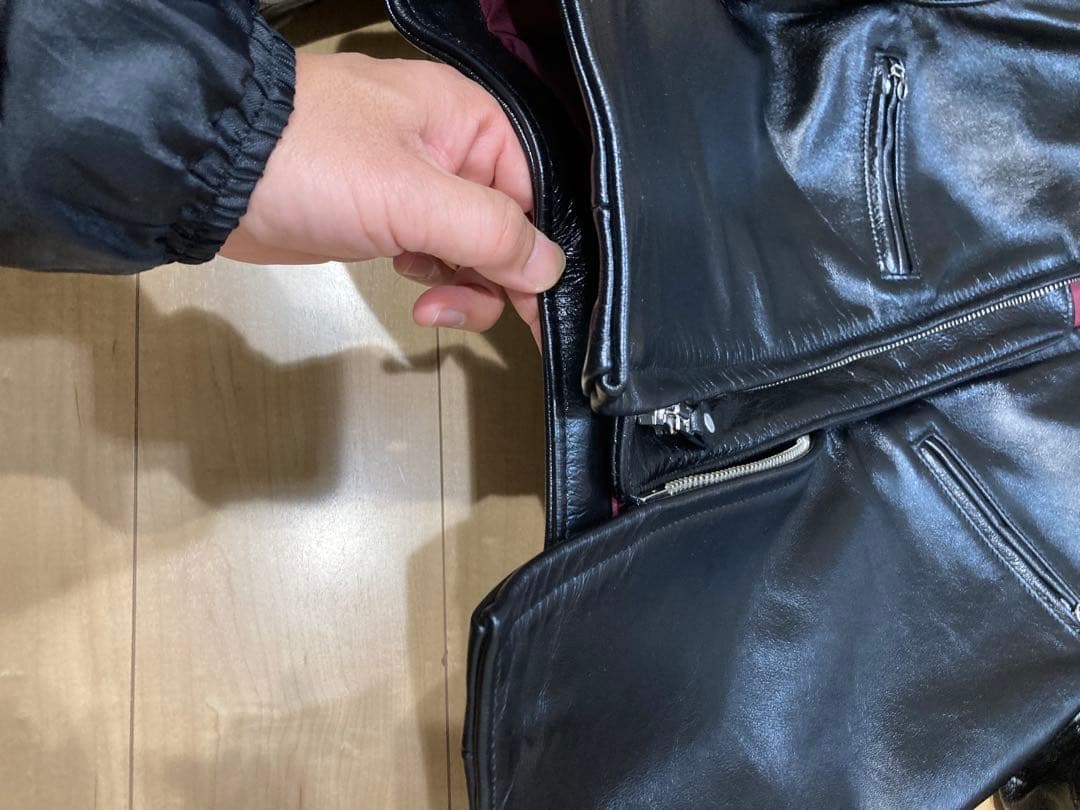 Schott 641XXH 馬革シングルライダース サイズ36 ブラック