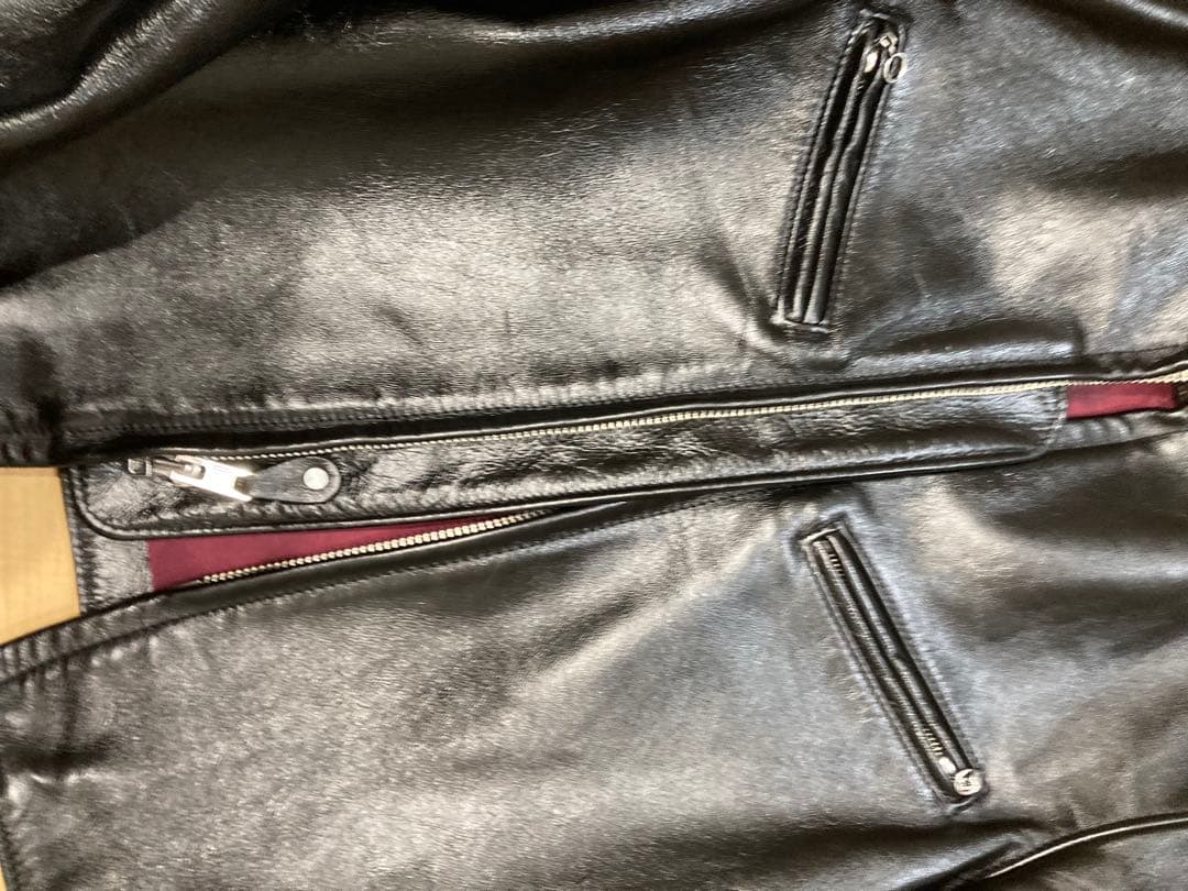 Schott 641XXH 馬革シングルライダース サイズ36 ブラック