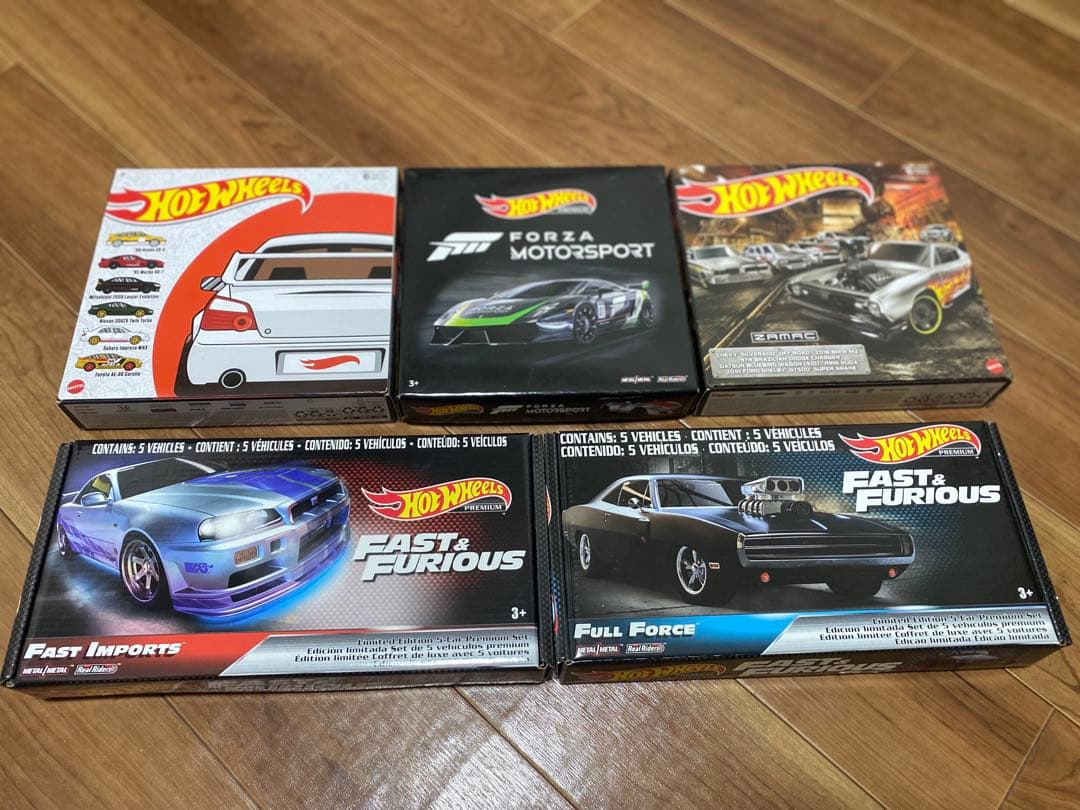 ホットウィール　5個パック　ワイルドスピード