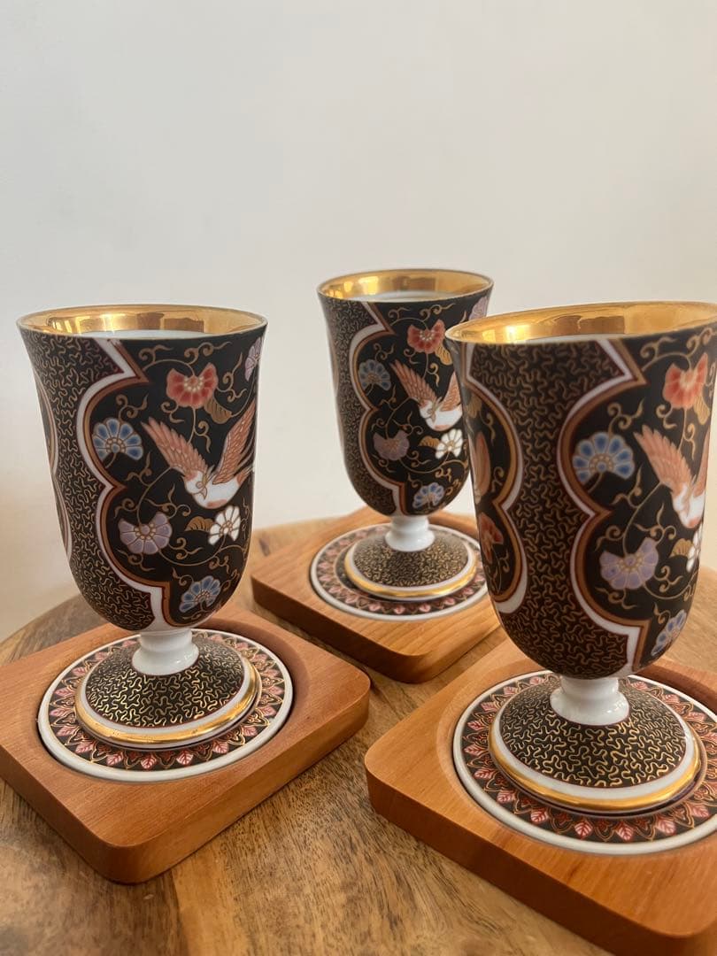 其泉窯 有田焼　ワイングラス・コースター　3個セット