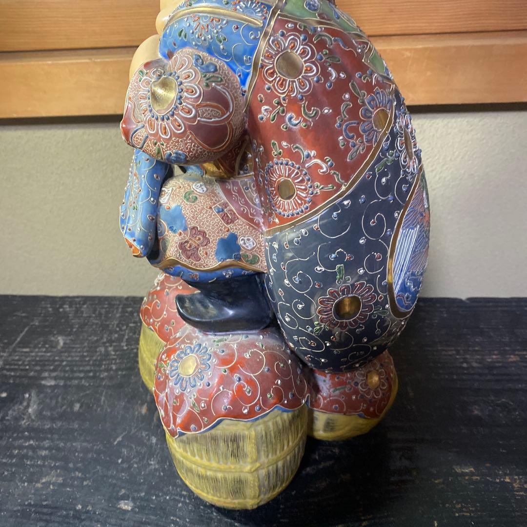 古九谷焼　大黒天置物