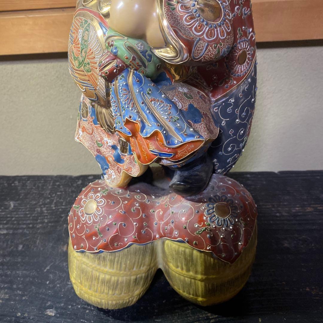 古九谷焼　大黒天置物