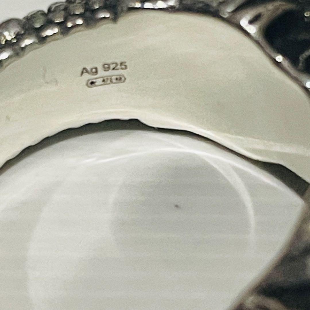 GUCCI 新品同様品　タイガーヘッドリング　925シルバー　17号#18