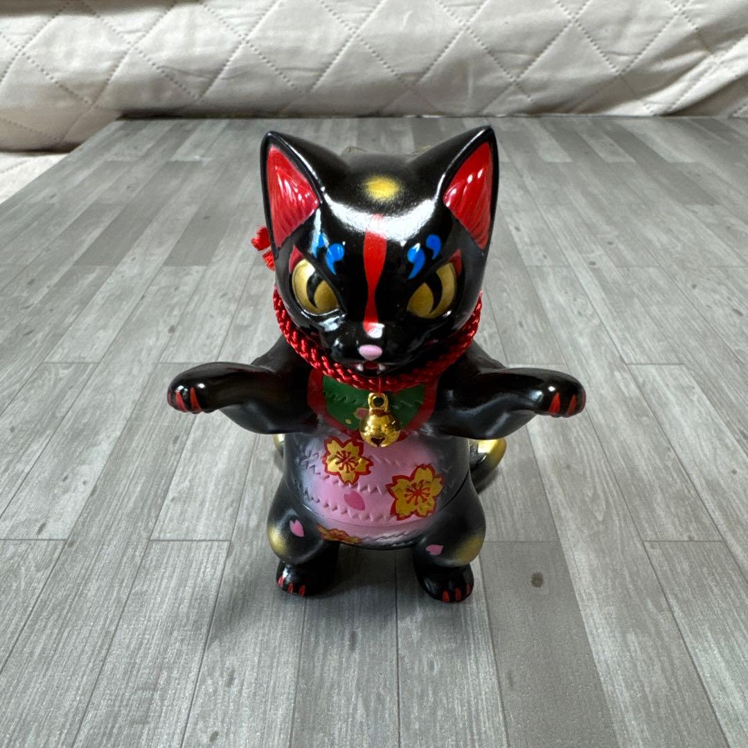 小夏屋　ネゴラ　黒招き猫　ソフビ