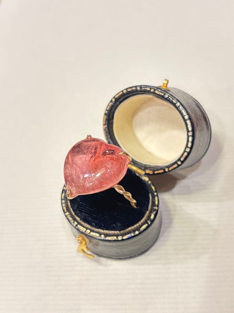 イーダーオーバーシュタイン　ピンクトルマリン　リング　ハンドメイド