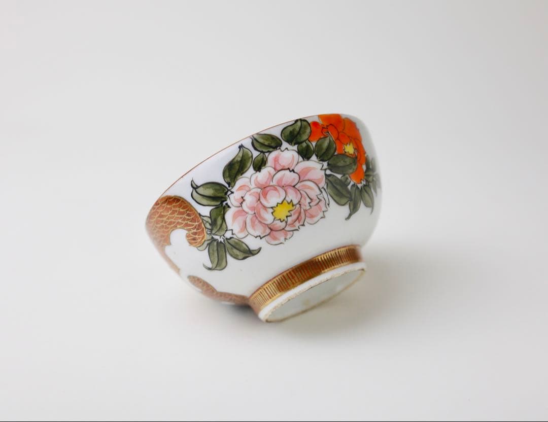 九谷焼　九谷谷口　 煎茶道具 急須 金彩 湯冷まし 茶器 茶道具 色絵 煎茶碗