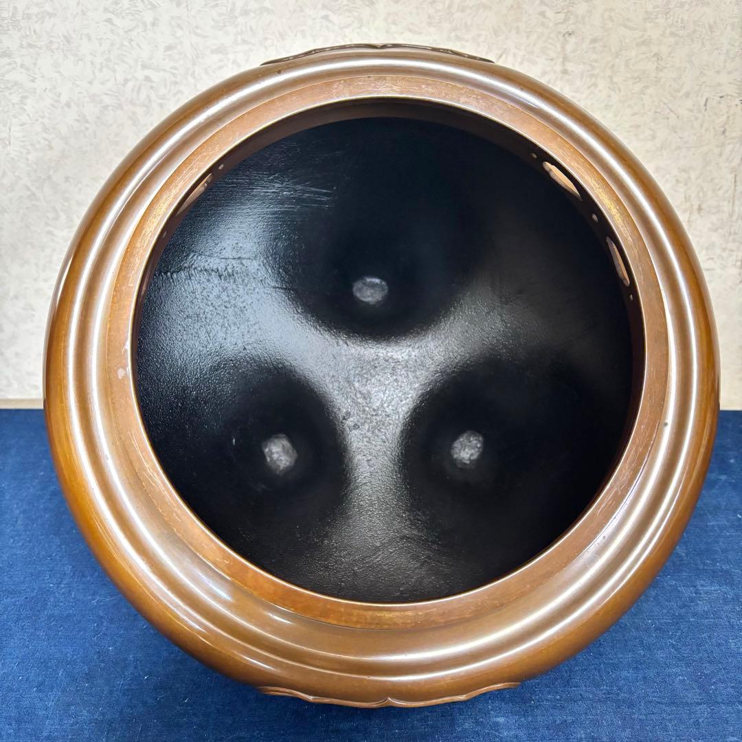 人間国宝敬典造 風炉 茶釜 電熱器 唐銅朝鮮風炉釜 野々田電熱器 敷板 茶道具