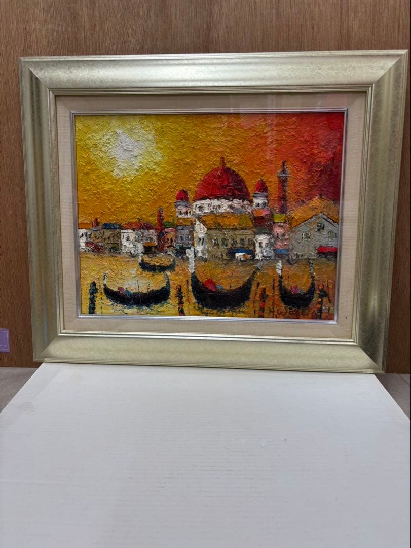 油彩画 渡部ひでき (ベニス) f6