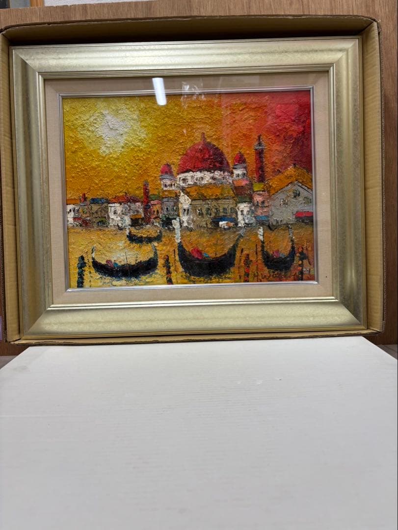 油彩画 渡部ひでき (ベニス) f6