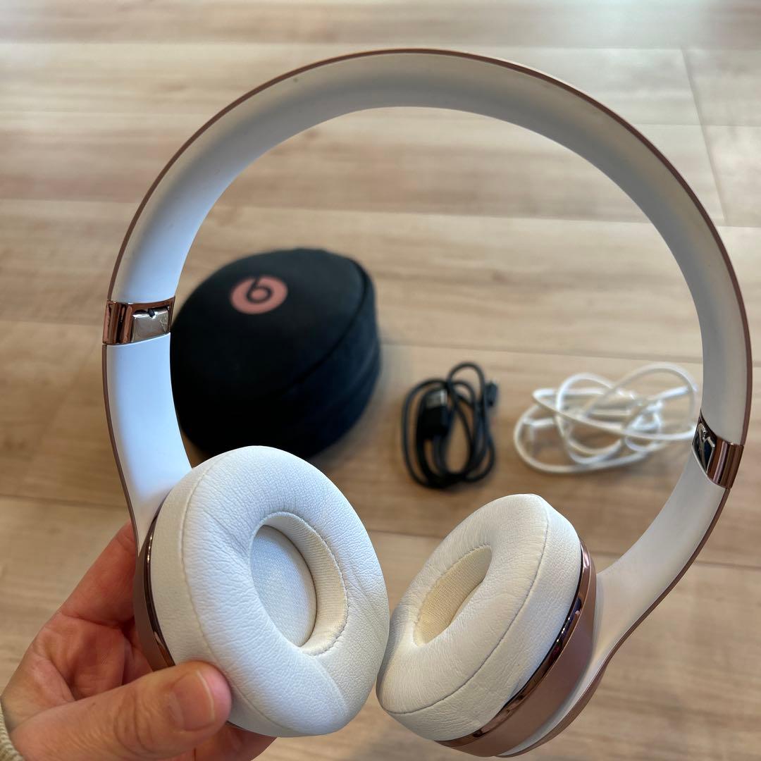 【Kou11】Beats Solo3 ワイヤレスヘッドホン ローズゴールド