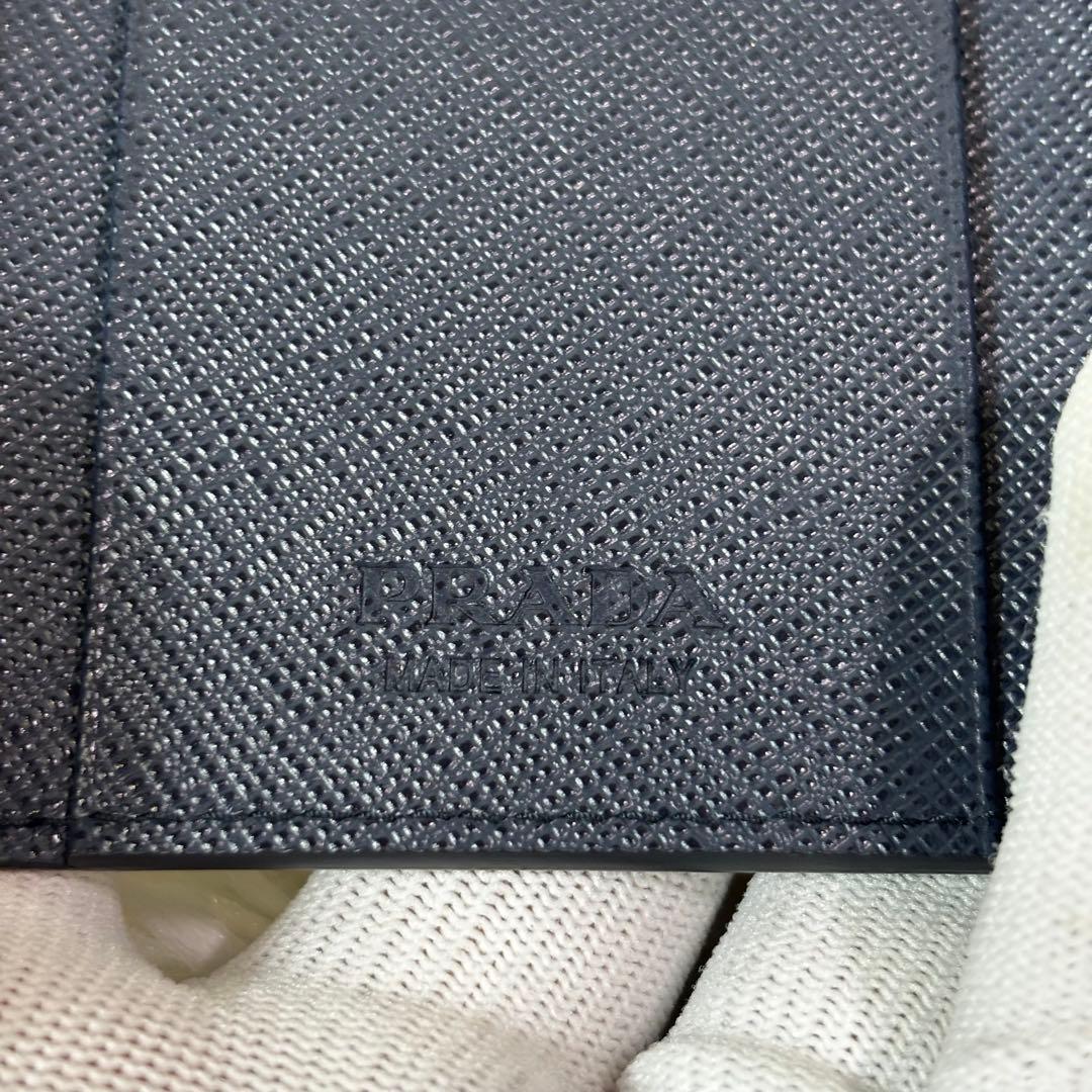 ほぼ未使用✨ PRADA プラダ キーケース サフィアーノ ネイビー