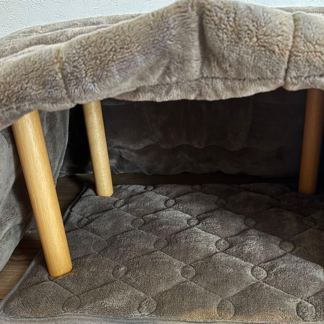 dinos ペット用こたつ ヒートループ素材 ブラウン 3点セット 電気不要