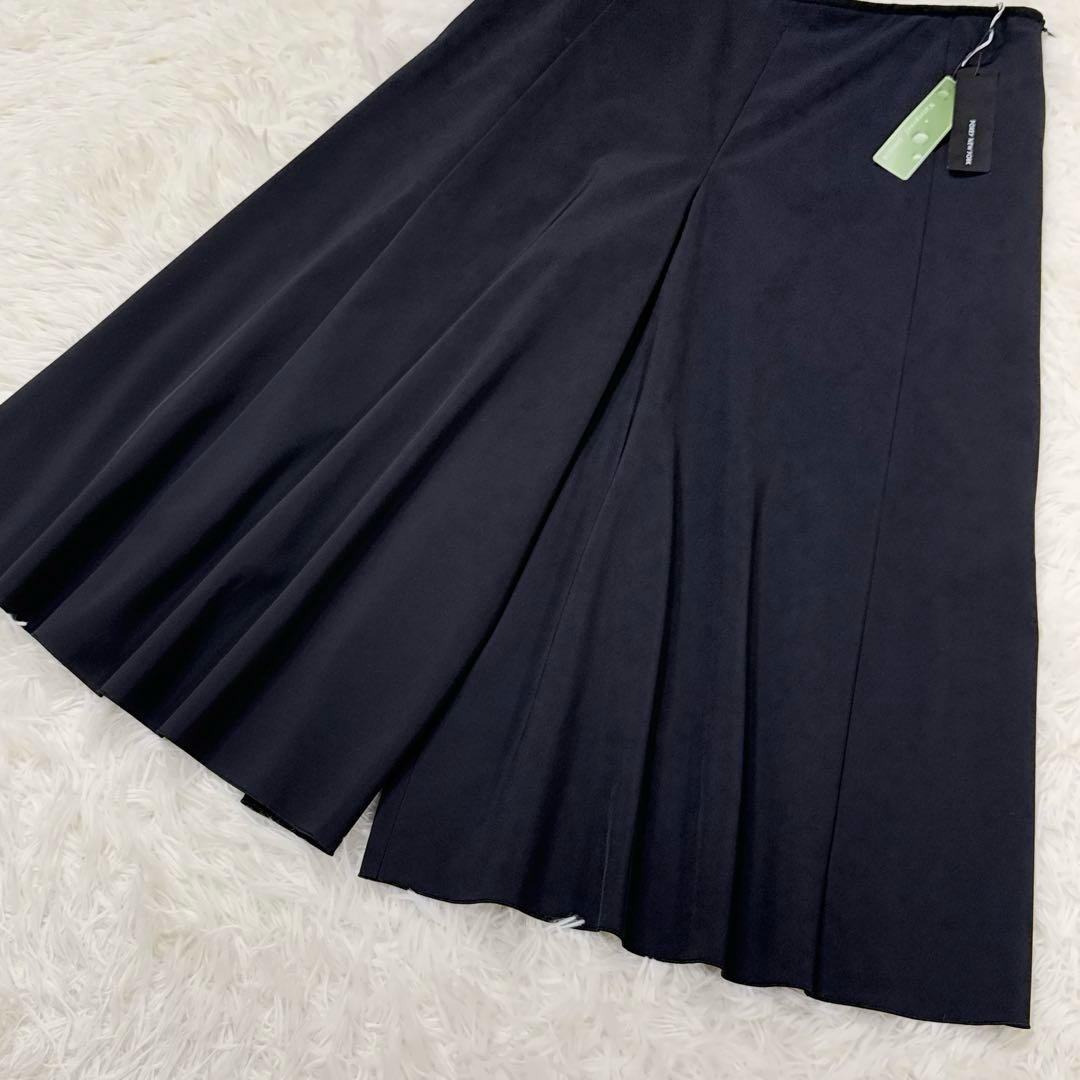 極美品✨フォクシー 希少サイズ42 ウォータープルーフワイドパンツ 撥水 紺