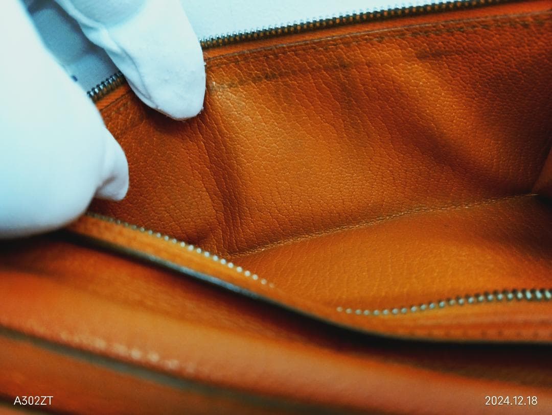 【capitalatipac】エルメス長財布 ベアン シェーブル オレンジ