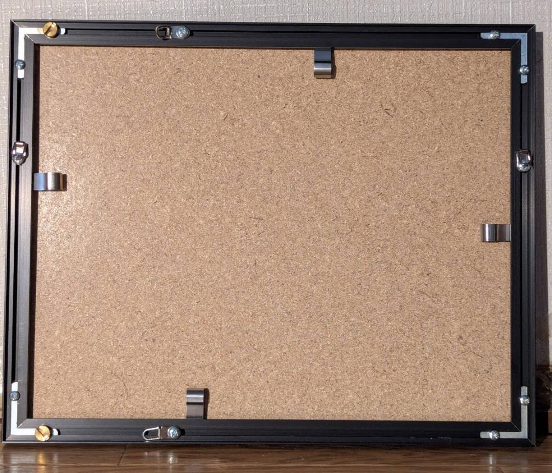 【真作】版画　技法不明　抽象版画　赤と青の構成　アート作品　現代アート　Y184