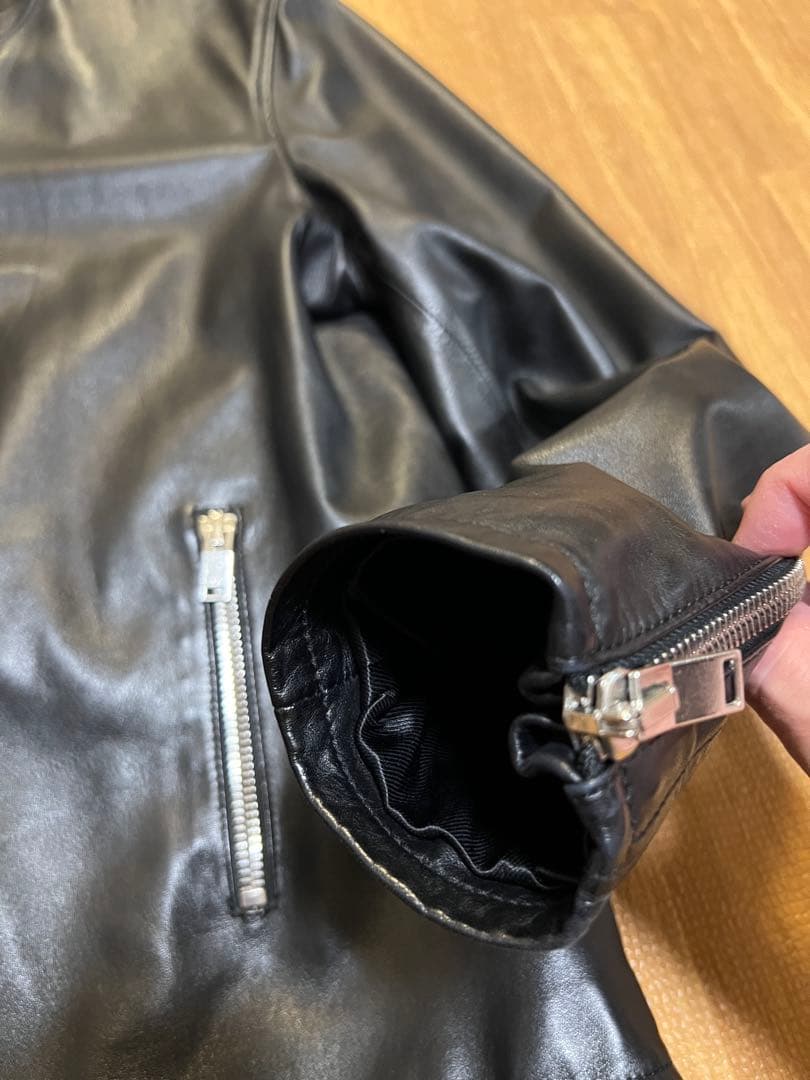 SAINT LAURENTサンローラン キースレーサー レザージャケット 54