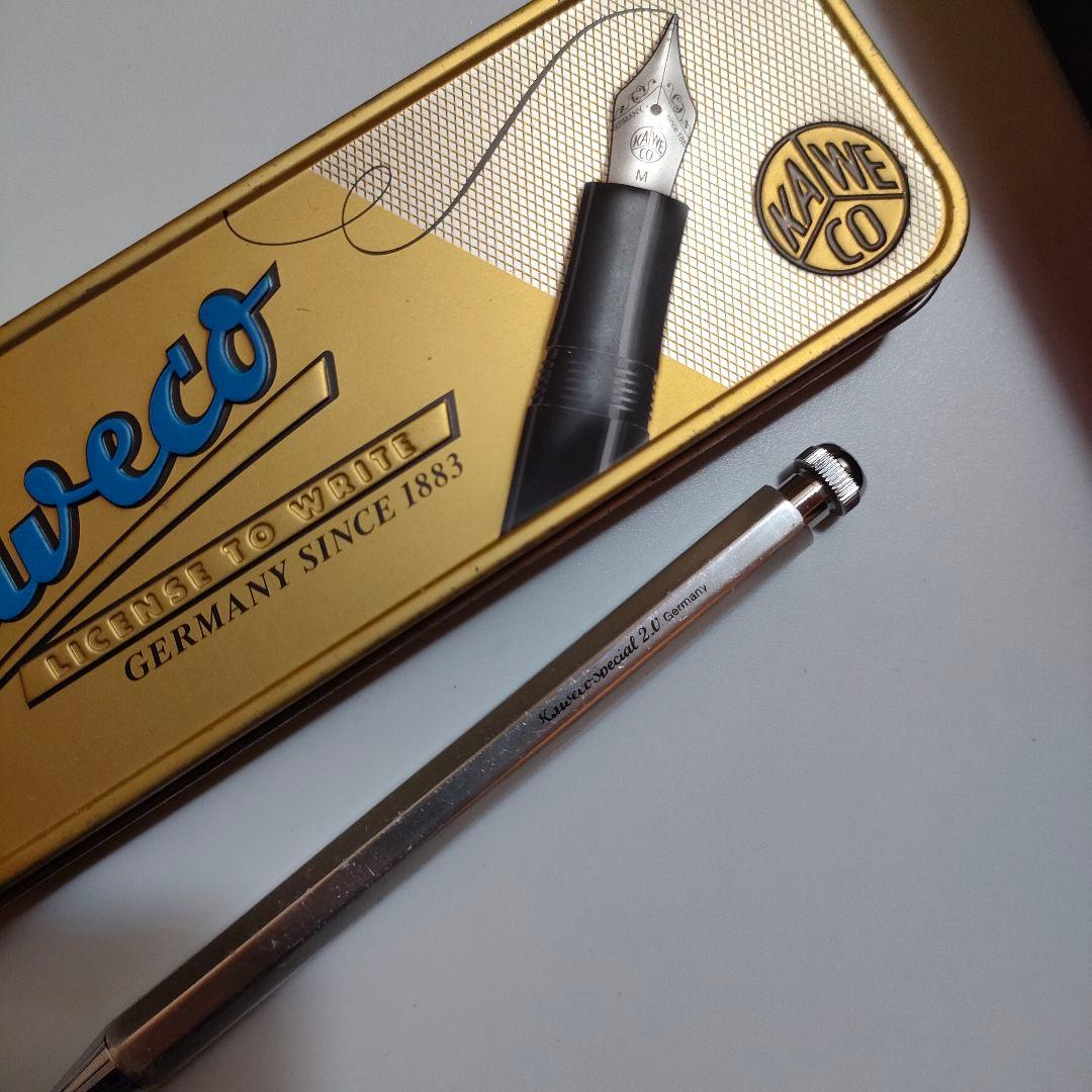 【幻】Kaweco シャイニーシルバー 2.0㍉　カヴェコスペシャル　クリップ付