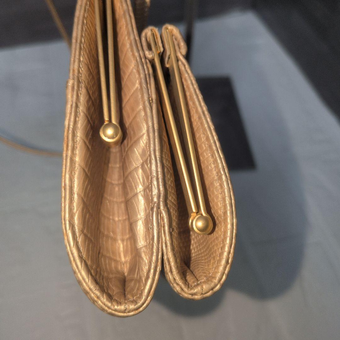 【美品】RODO ロド italy クロコ型押　ワンショルダーバッグ