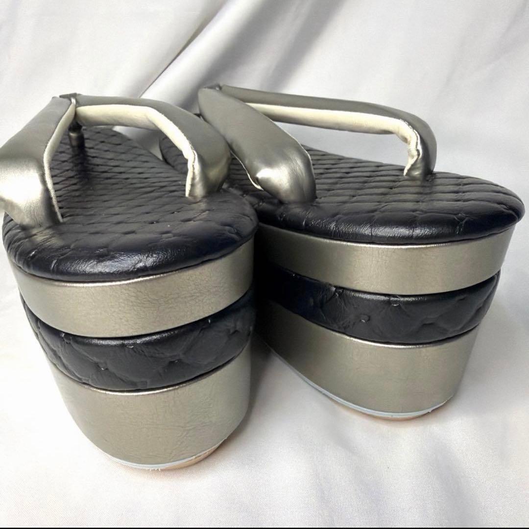 新品　草履　バッグ　セット　黒　2026年秋冬新作モデル　振袖用　フリーサイズ